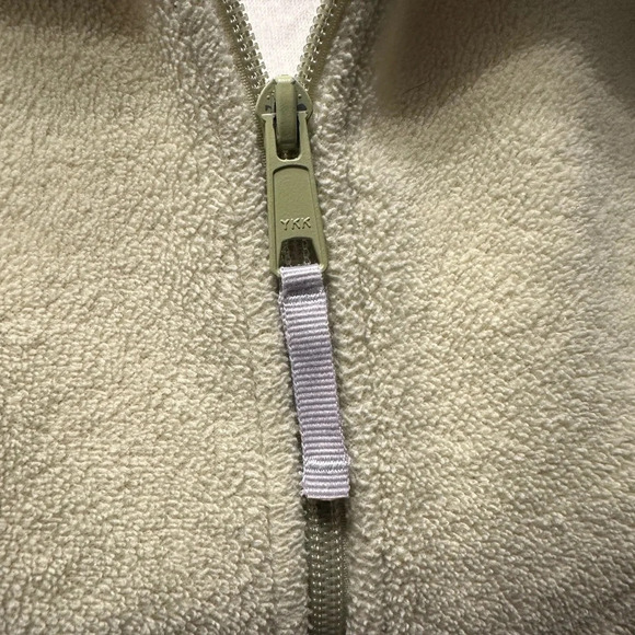 Columbia Zip Up Track Jacket L Light Green Fleece Women’s - Picture 7 of 9